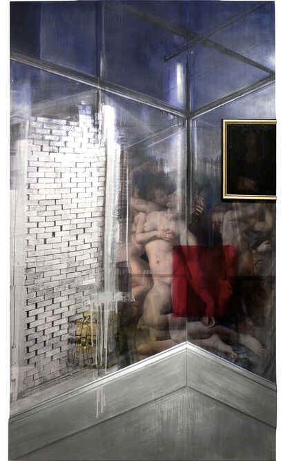 In Gold We Trust After Da Vinci - a Paint Artowrk by Rey Zorro